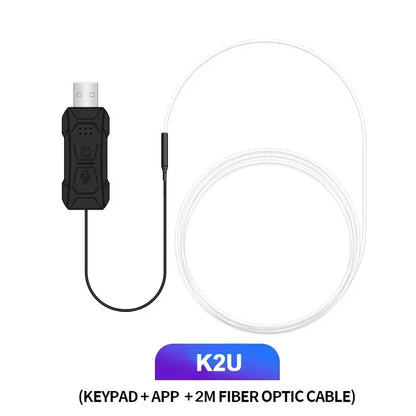 Car Interior Atmosphere Light Ambient LED Light Strip RGB Invisible USB Fiber Optic Lamp Trim Decor support APP Control