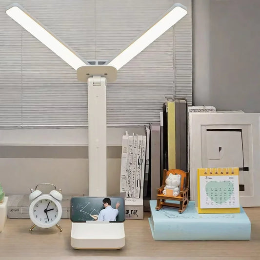 LED Desk Lamp USB Rechargeable Table Lamp 3 Levels Dimmable Touch Desk Lighting Eye Protection Foldable For Bedroom Desk Light