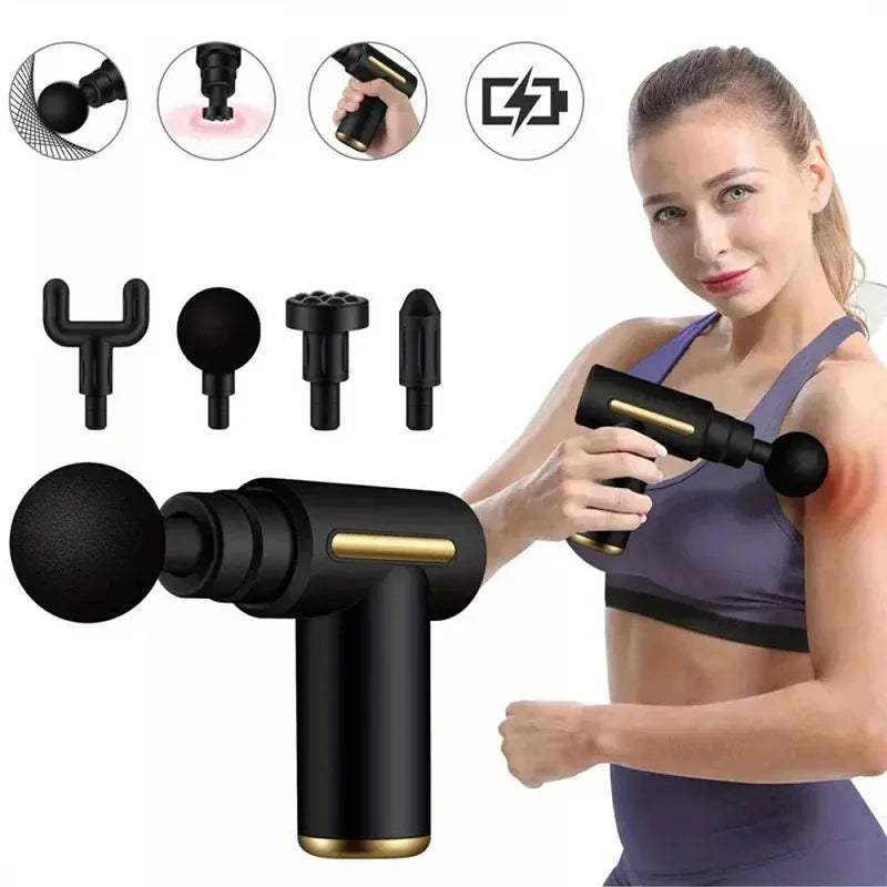 2026 Portable Fascia Gun Deep Tissue Massage Mini Lightweight Adjustable Speed Whole Body Massage Equipment 2025