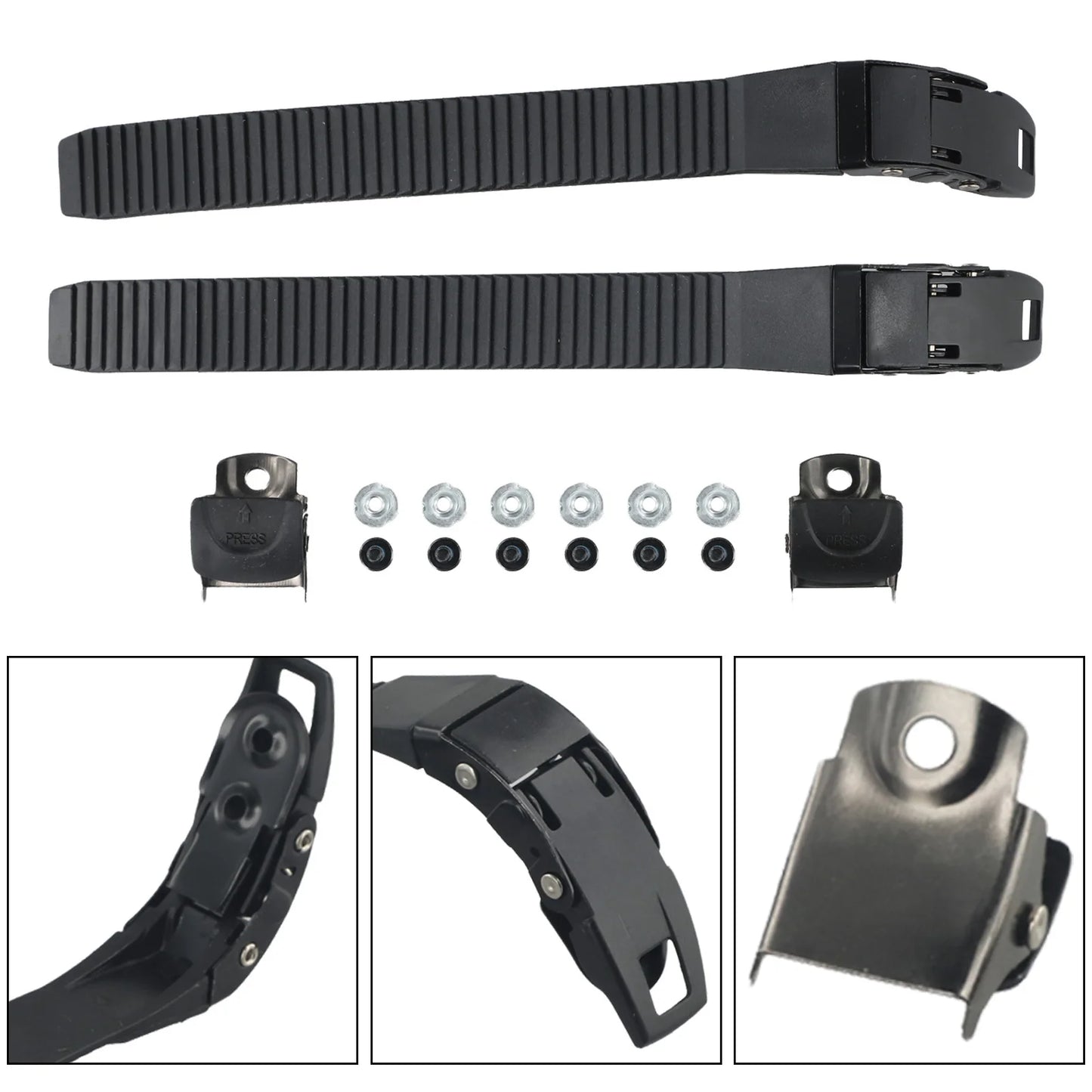 Roller Skates Strap Fastening Straps Lnline Part Safe Shoe 210*22*5mm 2Pcs Accessories Buckle Hockey Easy To Use