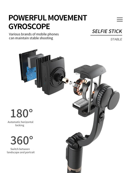 Handheld Gimbal Stabilisateur Estabilizador Selfie Stick Smartphone Action Kameralar Bluetooth Tripod For Live Broadcast