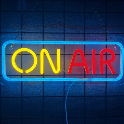 On Air Led Neon Sign, Used For Wall Decor, Game Player Live Broadcast, Music Studio, Recording Studio, Bar, Party Wall Lamp.