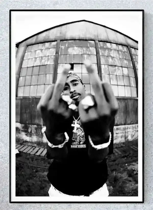 Canvas Painting Wall Art Music Album Cover Aesthetic Pictures Pop Hip Hop Rapper Tupac Posters For Room Modern Home Decor
