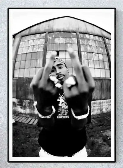 Canvas Painting Wall Art Music Album Cover Aesthetic Pictures Pop Hip Hop Rapper Tupac Posters For Room Modern Home Decor