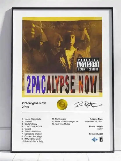 Canvas Painting Wall Art Music Album Cover Aesthetic Pictures Pop Hip Hop Rapper Tupac Posters For Room Modern Home Decor