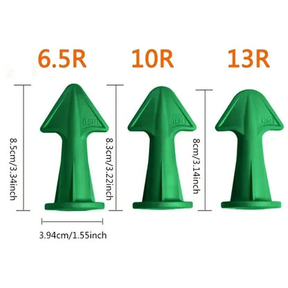 3pcs Multi-functional Silicone Sealant Nozzle Scraper Floor Caulking Tools Silicone Sealant Nozzles Kit Home Improvement Set A