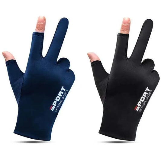 1 Pair Outdoor Sport Fishing Gloves Touch Screen Thin Anti Uv Protective Gear Motorcycle Racing Gloves Ice Slip Breathable