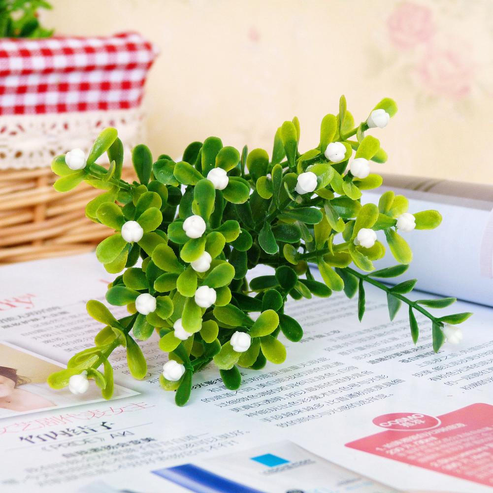 Artificial Plant Vivid Realistic Appearance Photo Props Home Decoration Fake Greenery Grass Ivy Leaf Wreath Silk For Living Room