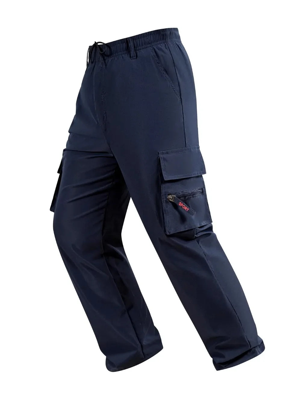 Men's Cargo Pants Spring Autumn Multi-Pockets Work Trousers Outdoor Casual Solid Color Long Pants Hiking Jogger Male Clothing