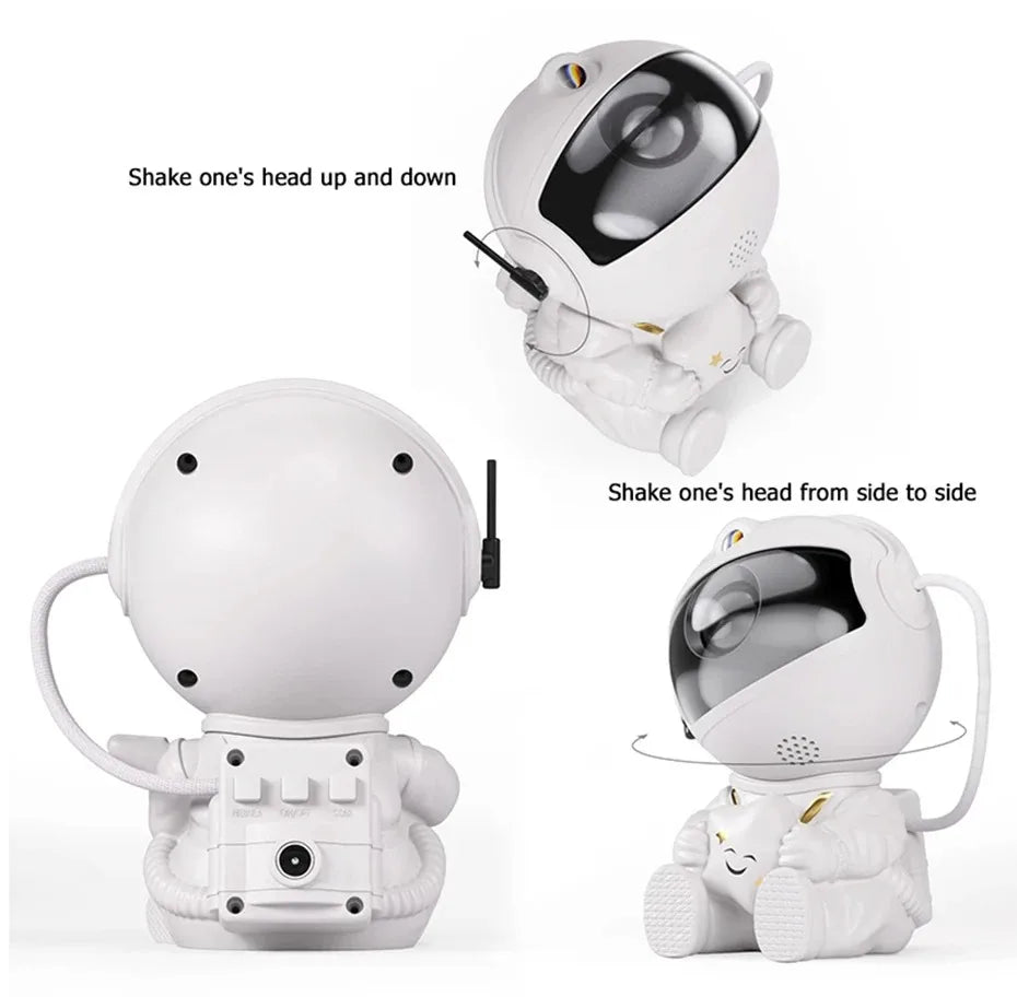 Galaxy Star Projector Night Light Astronaut Space Ceiling LED Lamp for Bedroom Home Decor Kids Gift - Starry Nebula Projector