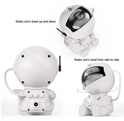 Galaxy Star Projector Night Light Astronaut Space Ceiling LED Lamp for Bedroom Home Decor Kids Gift - Starry Nebula Projector