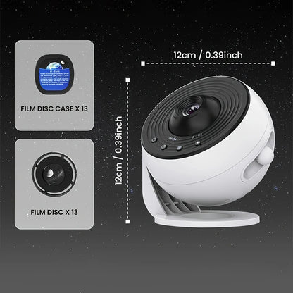 Galaxy Star Projector 360° Rotation Planetarium Night Light HD Projection with Timer for Bedroom Home Theater Ceiling Decor