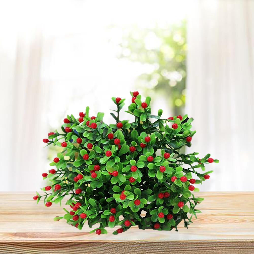 Artificial Plant Vivid Realistic Appearance Photo Props Home Decoration Fake Greenery Grass Ivy Leaf Wreath Silk For Living Room