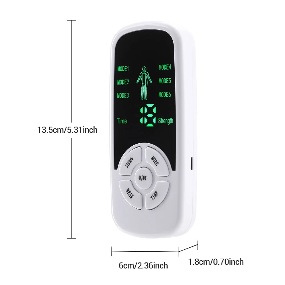 EMS Electric Muscle Therapy Stimulator 6 Modes Tens Unit Machine Meridian Physiotherapy Pulse Abdominal Prostate Body Massager