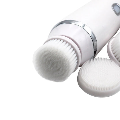 Facial Cleansing Brush 4 in 1 Electric Rechargeable Waterproof Rotating Face Cleaner Deep Pore Cleansing Skin Care Tool